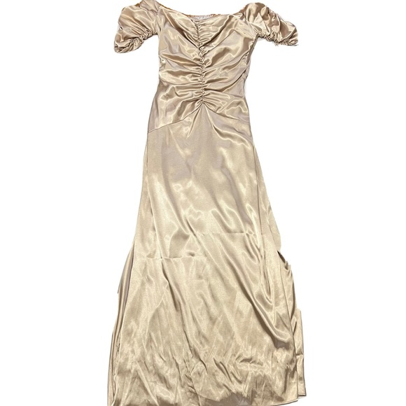 Jessica McClintock Dresses & Skirts - Jessica McClintock size 12 gold evening gown dress formal champagne